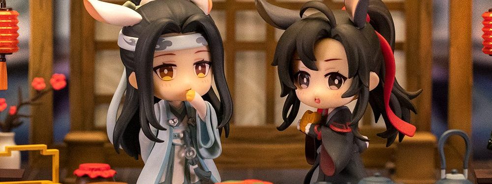 魔道祖师魏无羡蓝忘机宵烛宿月Q版手办