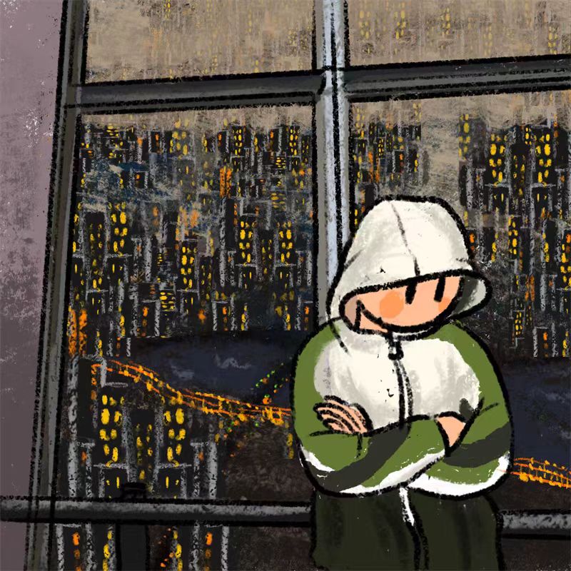 手绘头像定制油画代画手绘空间背景图全家福