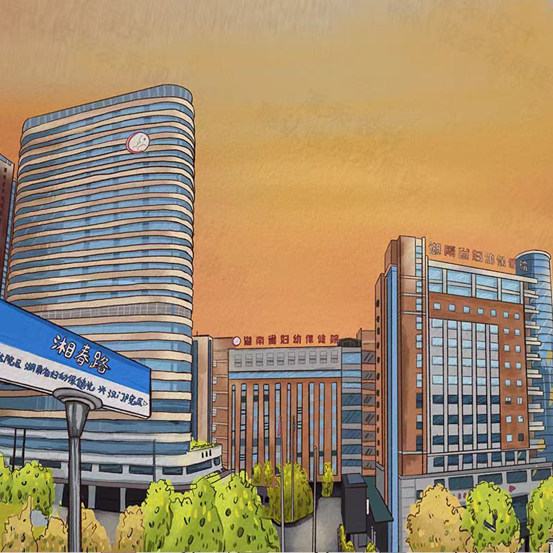 手绘卡通门头定制朋友圈背景图