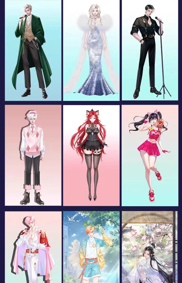 游戏角色设计cg原画人设立绘代画