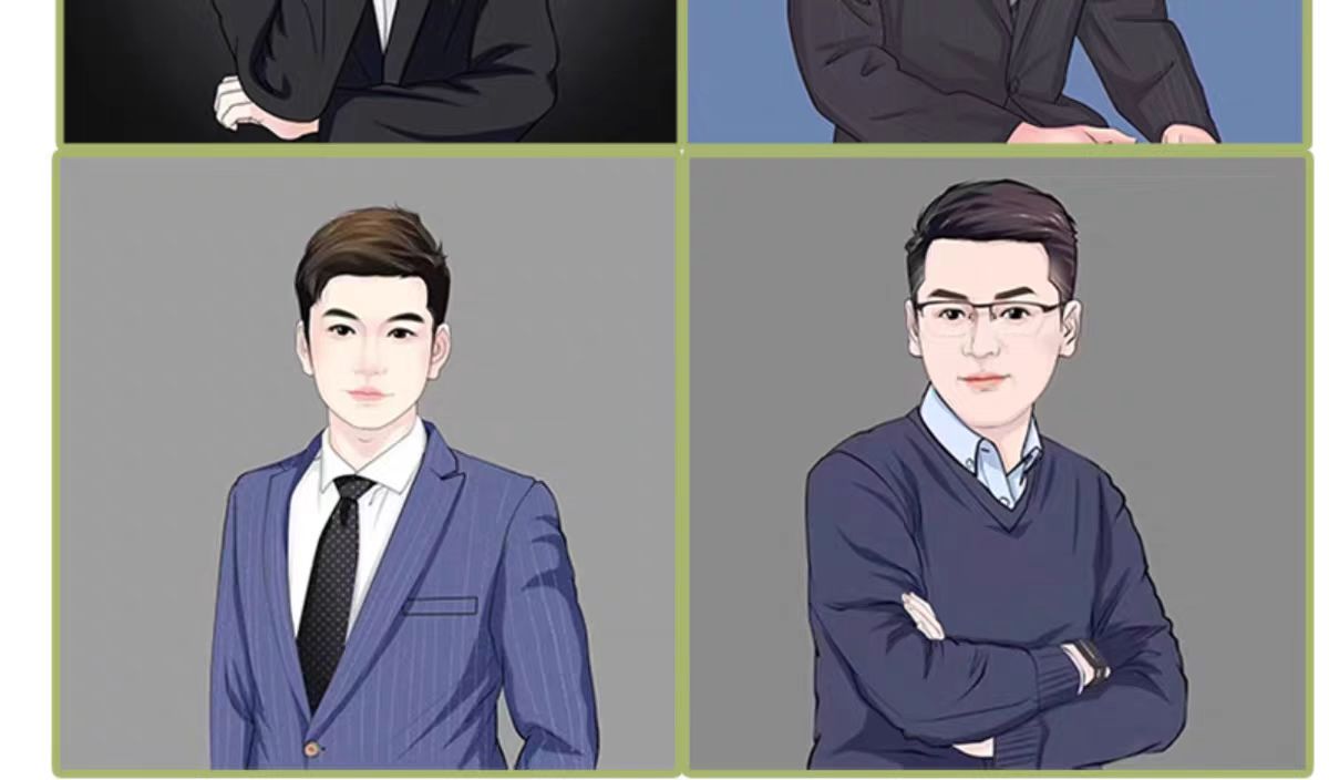 q版手绘头像定制作情侣照片约稿