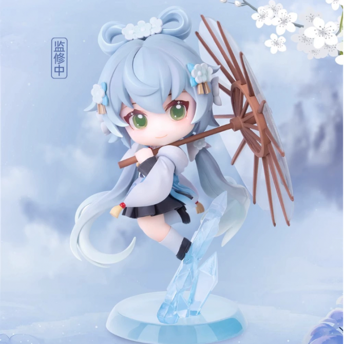 限量款附特典-洛天依梨花雪Q版手办正版